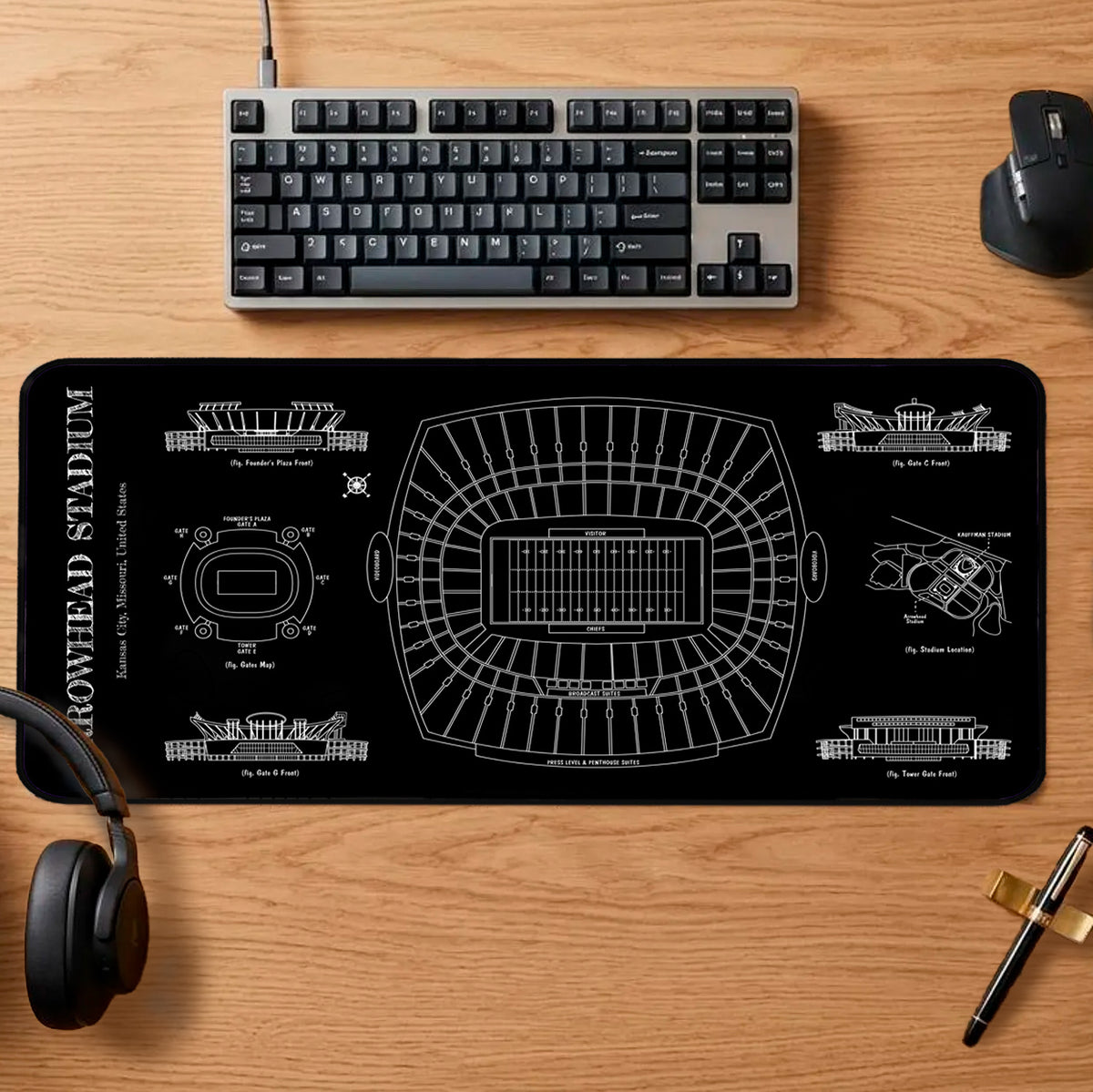 Arrowhead Stadium Desk Mat
