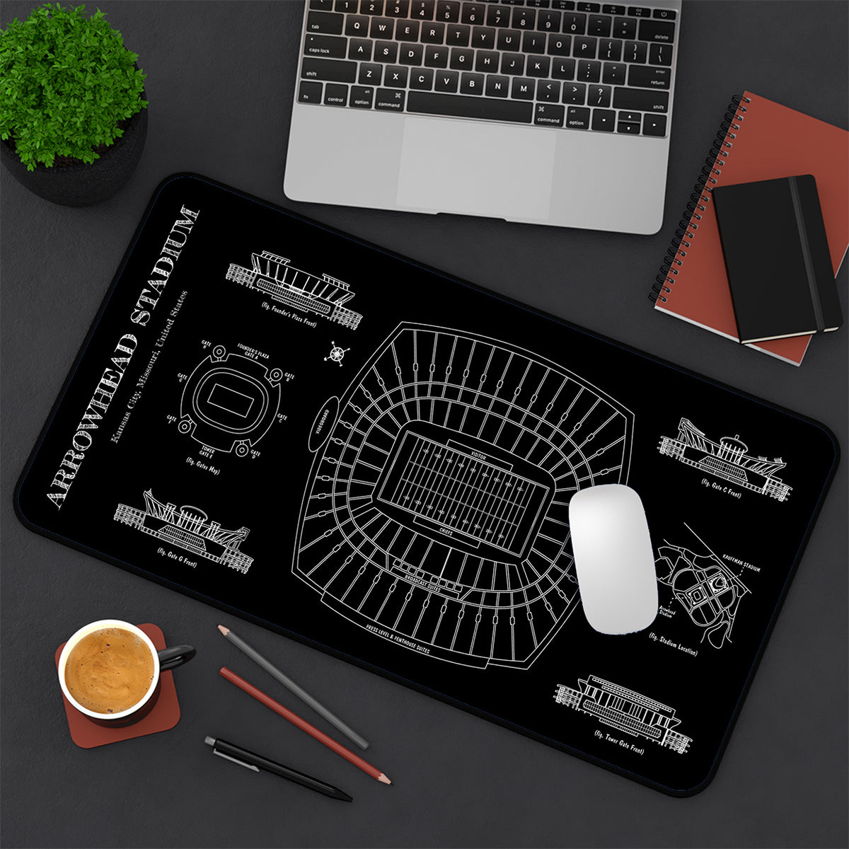 Arrowhead Stadium Desk Mat
