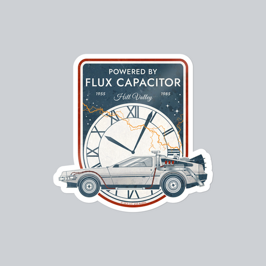 Back to the Future - Powered by Flux Capacitor - Sticker