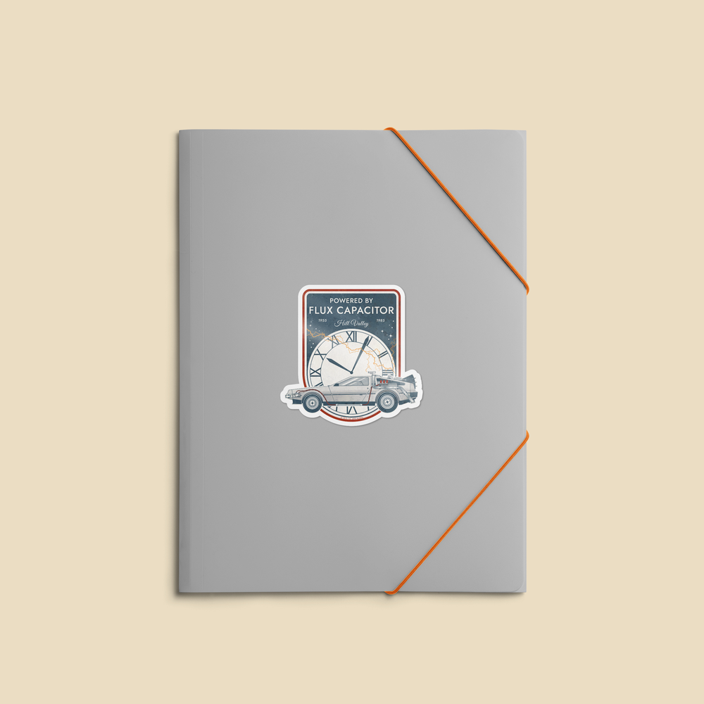 Back to the Future - Powered by Flux Capacitor - Sticker