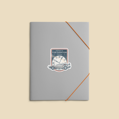Back to the Future - Powered by Flux Capacitor - Sticker