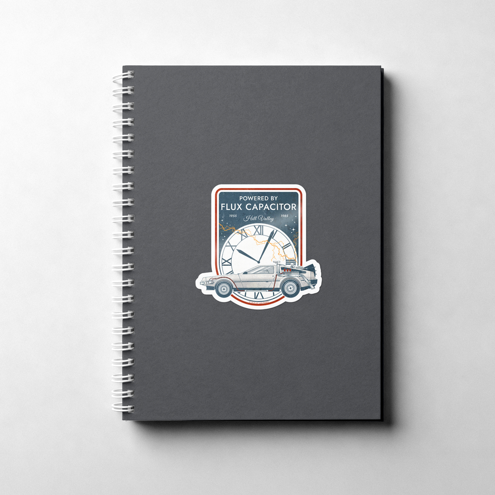 Back to the Future - Powered by Flux Capacitor - Sticker