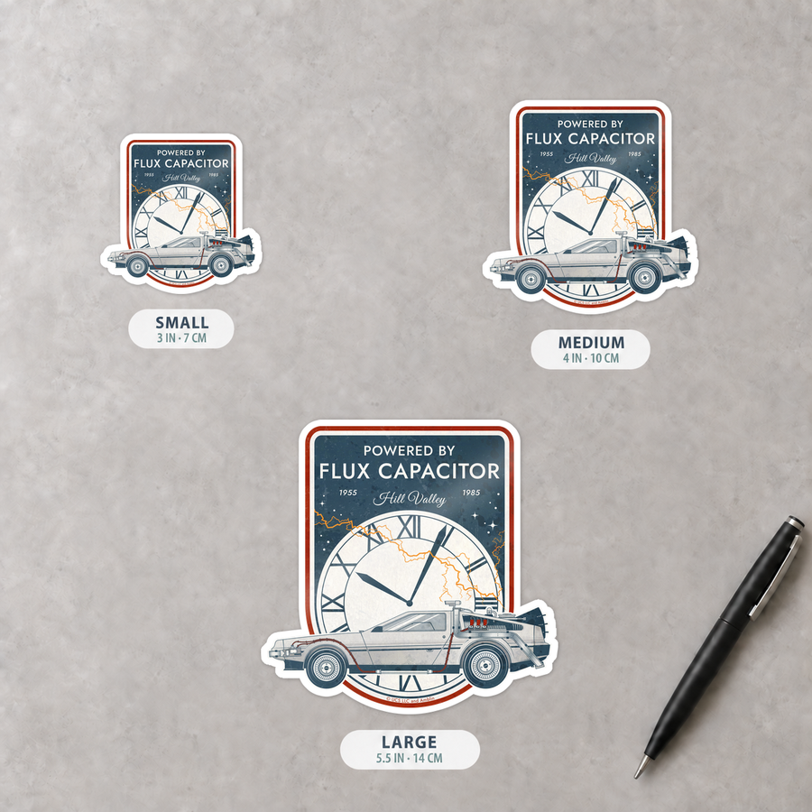 Back to the Future - Powered by Flux Capacitor - Sticker