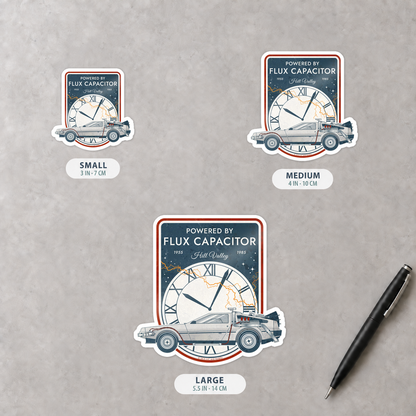 Back to the Future - Powered by Flux Capacitor - Sticker