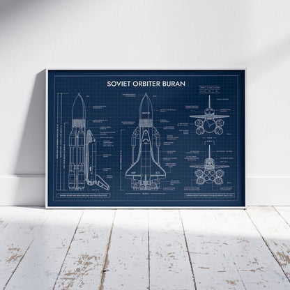 Soviet Orbiter Buran Poster