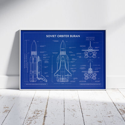 Soviet Orbiter Buran Poster