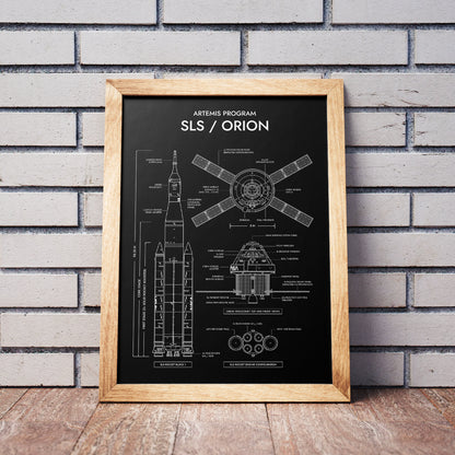 Artemis Program: SLS / Orion (Vertical) Poster
