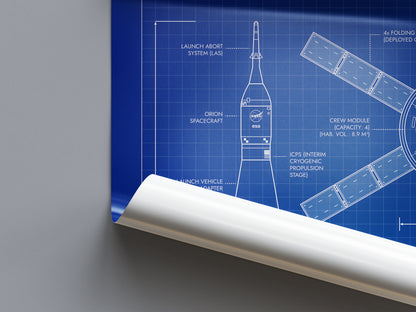Artemis Program: SLS / Orion (Vertical) Poster