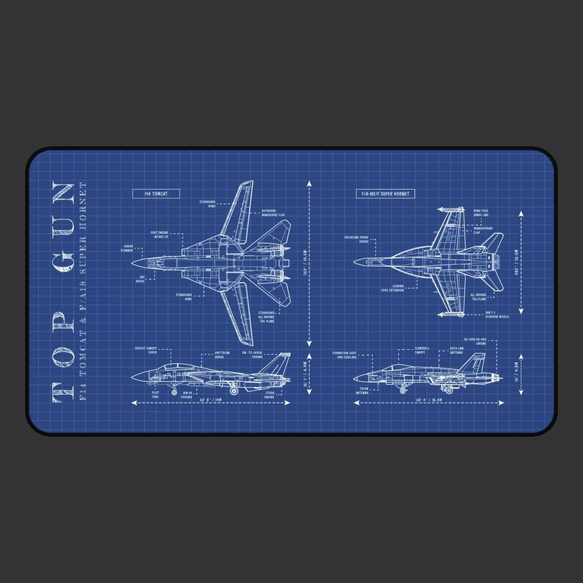 Top Gun Desk Mat
