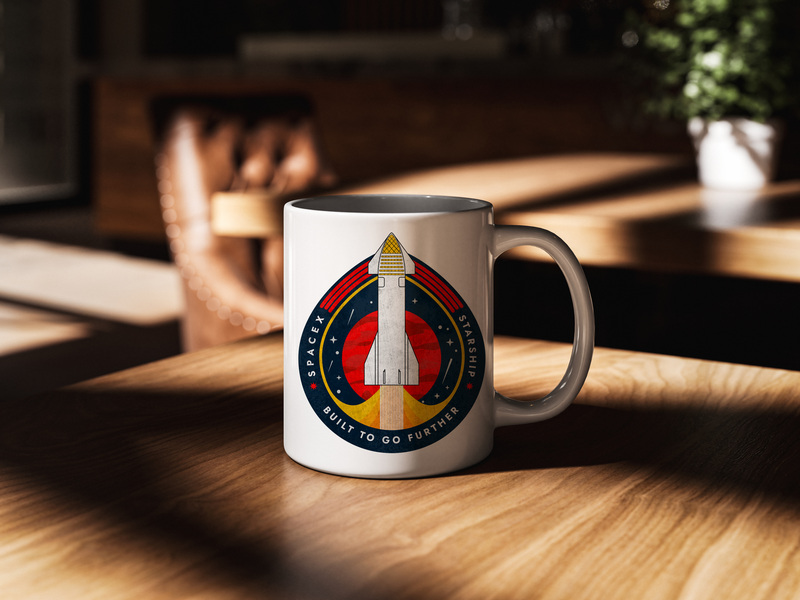 SpaceX-Starship: Built to Go Further - Mug