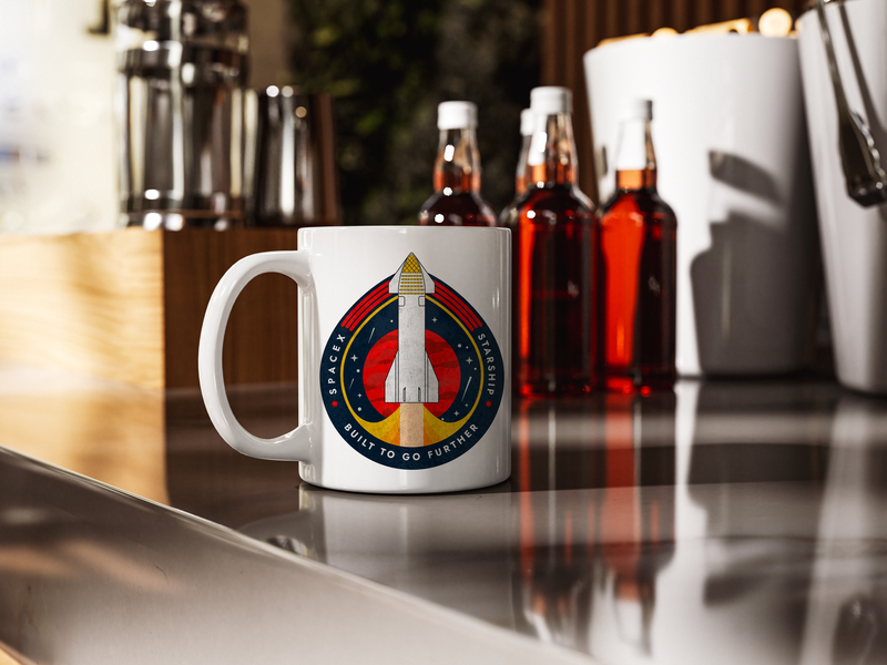 SpaceX-Starship: Built to Go Further - Mug