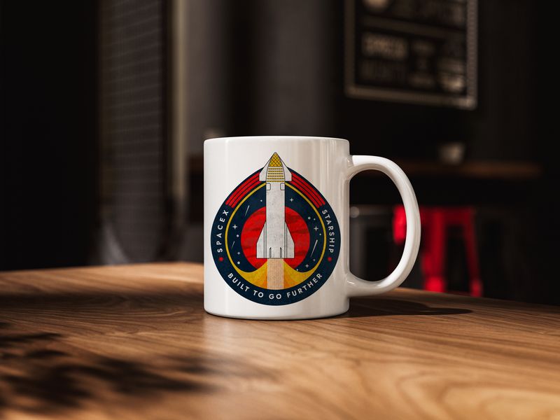 SpaceX-Starship: Built to Go Further - Mug
