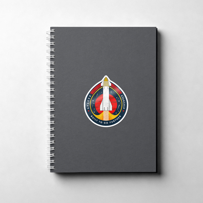 SpaceX-Starship: Built to Go Further - Sticker