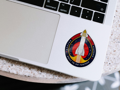 SpaceX-Starship: Built to Go Further - Sticker