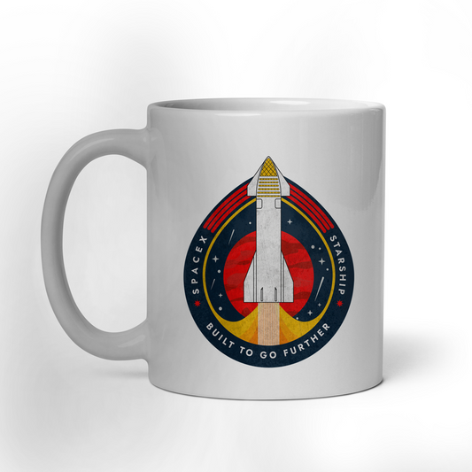SpaceX-Starship: Built to Go Further - Mug