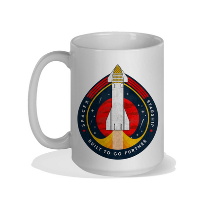 SpaceX-Starship: Built to Go Further - Mug