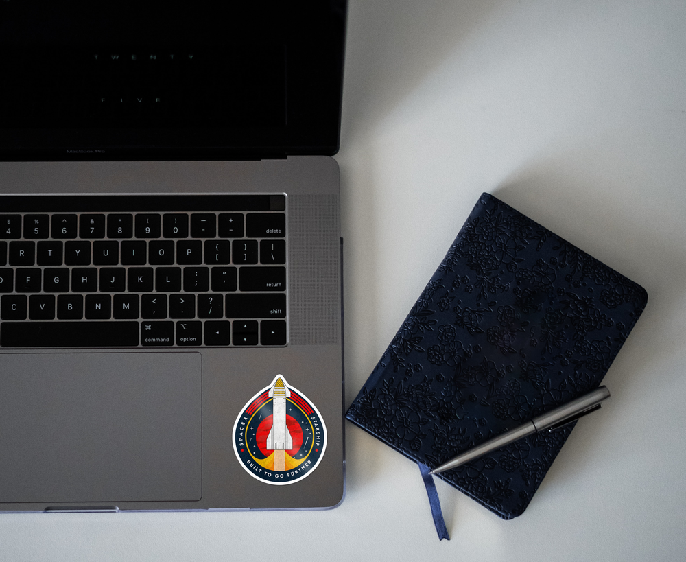 SpaceX-Starship: Built to Go Further - Sticker