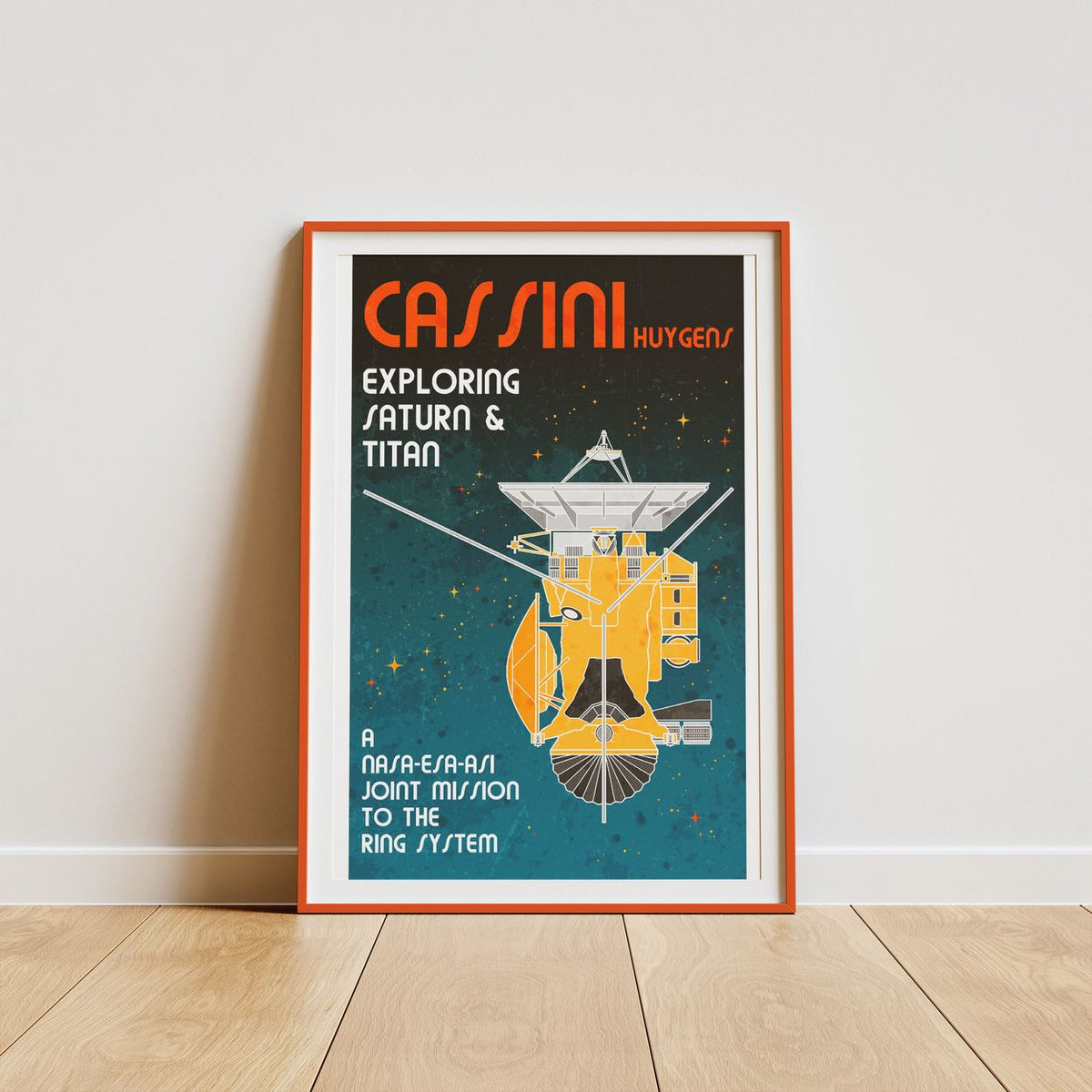 Cassini-Huygens (Retro) Poster