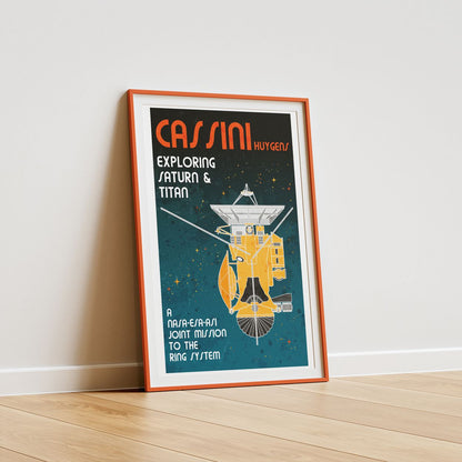 Cassini-Huygens (Retro) Poster