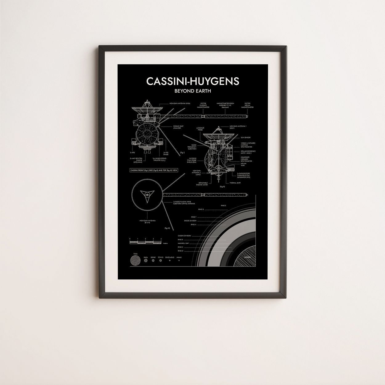 Cassini-Huygens. Outer Planet Exploration Probes Vertical Poster