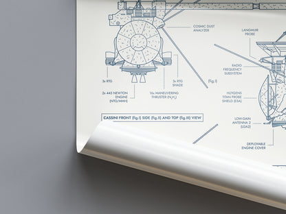 Cassini-Huygens. Outer Planet Exploration Probes Vertical Poster