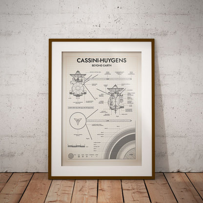 Cassini-Huygens. Outer Planet Exploration Probes Vertical Poster