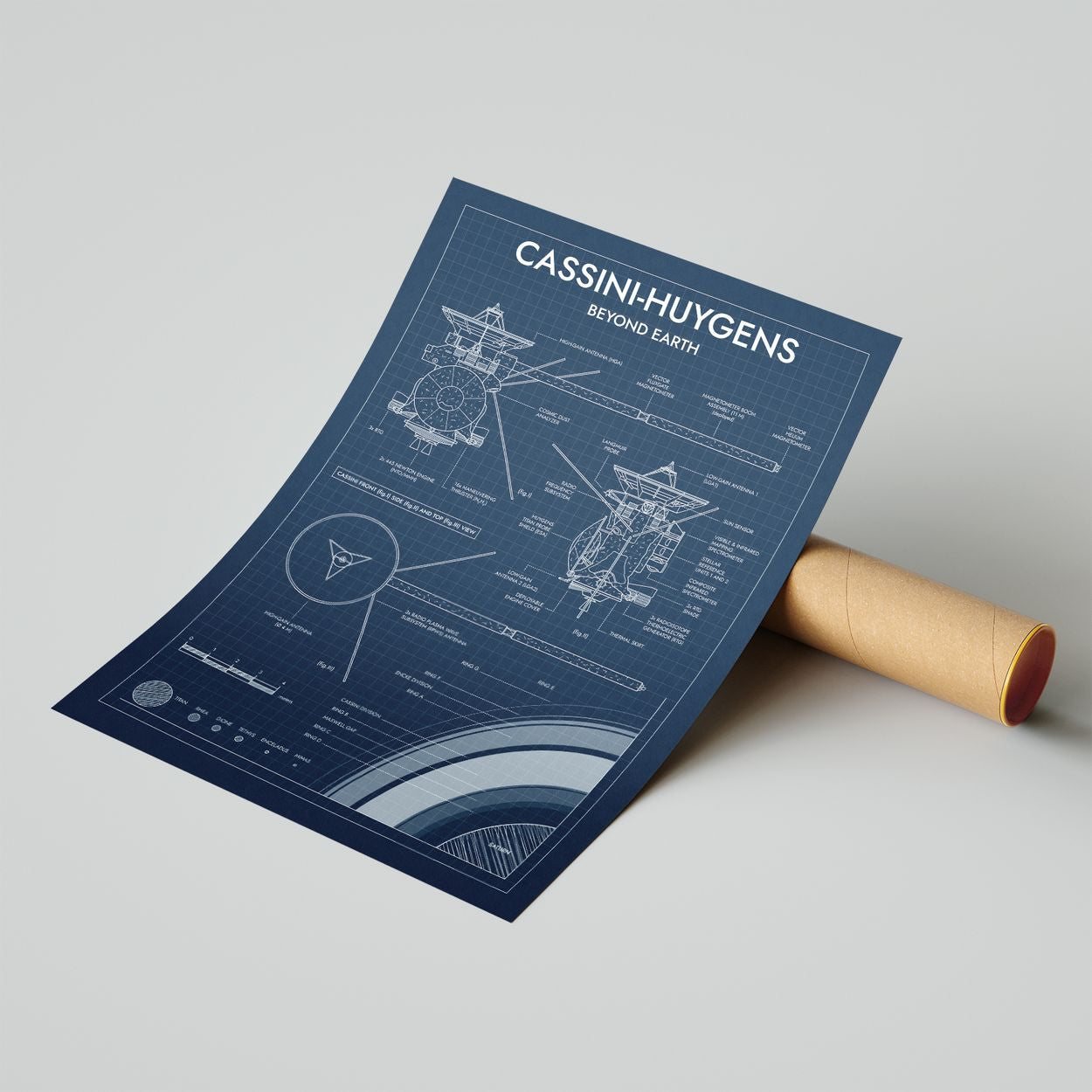 Cassini-Huygens. Outer Planet Exploration Probes Vertical Poster