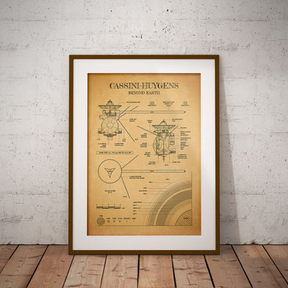 Cassini-Huygens. Outer Planet Exploration Probes Vertical Poster