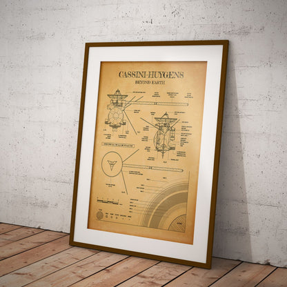 Cassini-Huygens. Outer Planet Exploration Probes Vertical Poster