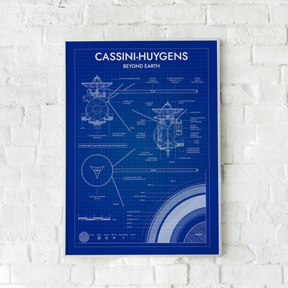 Cassini-Huygens. Outer Planet Exploration Probes Vertical Poster