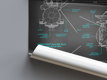 Cassini-Huygens. Outer Planet Exploration Probes Vertical Poster