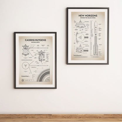 Cassini-Huygens. Outer Planet Exploration Probes Vertical Poster