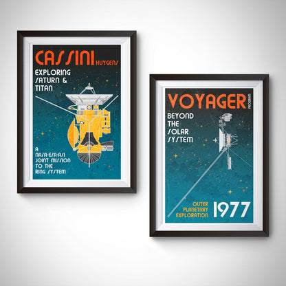Cassini-Huygens (Retro) Poster