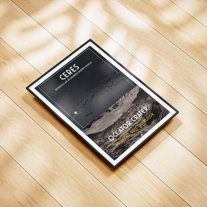 Ceres. Occator Crater (Interstellar Wilderness Reserve Bureau Series) Poster