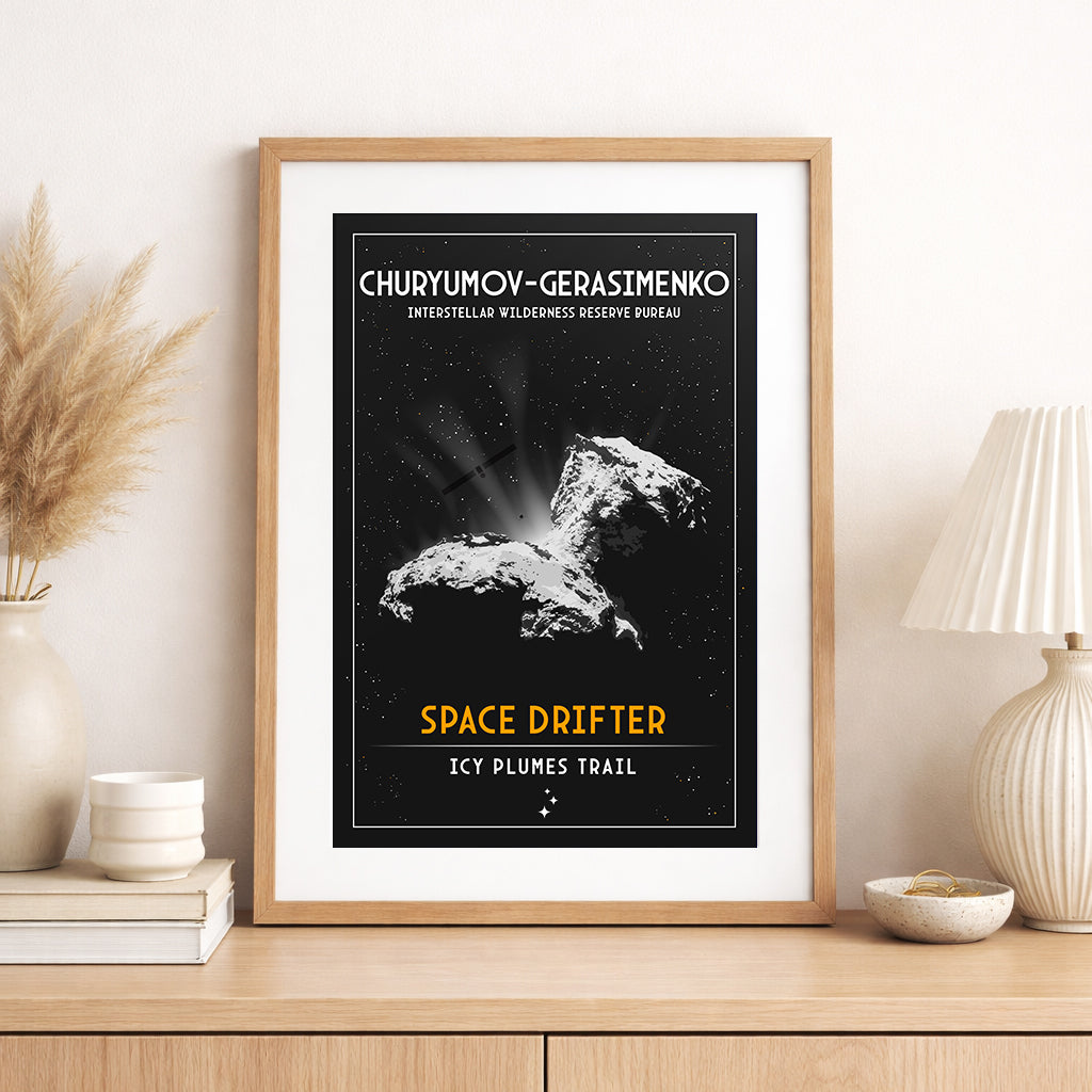 Churyumov-Gerasimenko Comet (Interstellar Wilderness Reserve Bureau Series) Poster