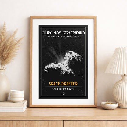 Churyumov-Gerasimenko Comet (Interstellar Wilderness Reserve Bureau Series) Poster