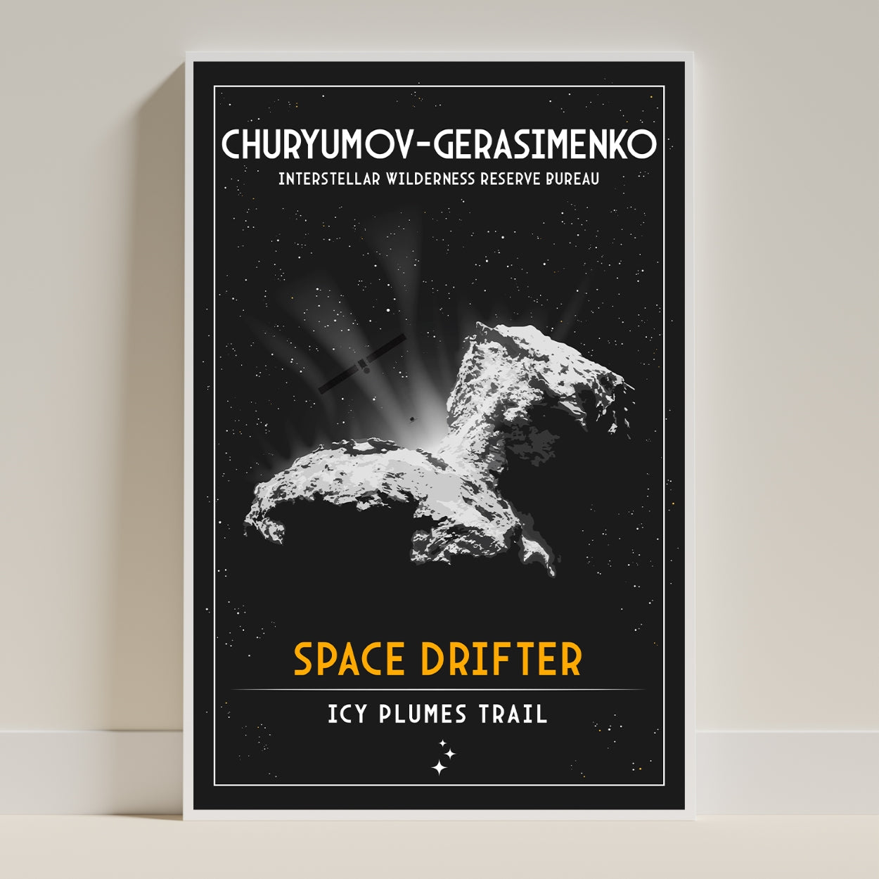 Churyumov-Gerasimenko Comet (Interstellar Wilderness Reserve Bureau Series) Poster