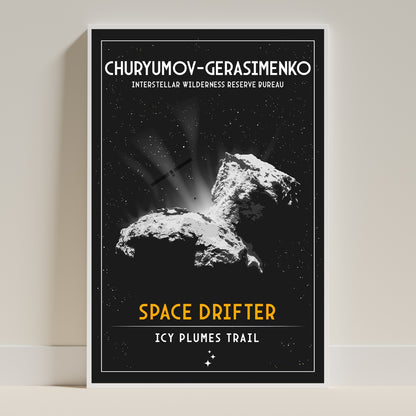 Churyumov-Gerasimenko Comet (Interstellar Wilderness Reserve Bureau Series) Poster