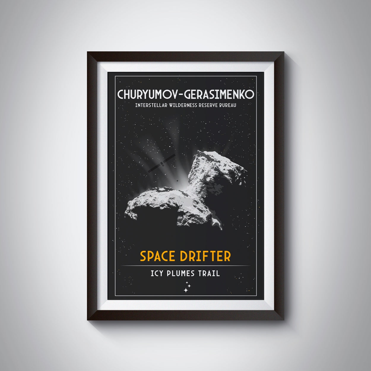 Churyumov-Gerasimenko Comet (Interstellar Wilderness Reserve Bureau Series) Poster