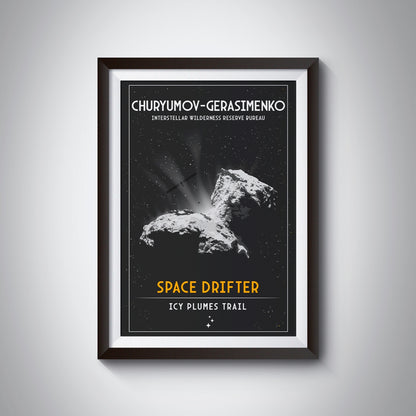 Churyumov-Gerasimenko Comet (Interstellar Wilderness Reserve Bureau Series) Poster