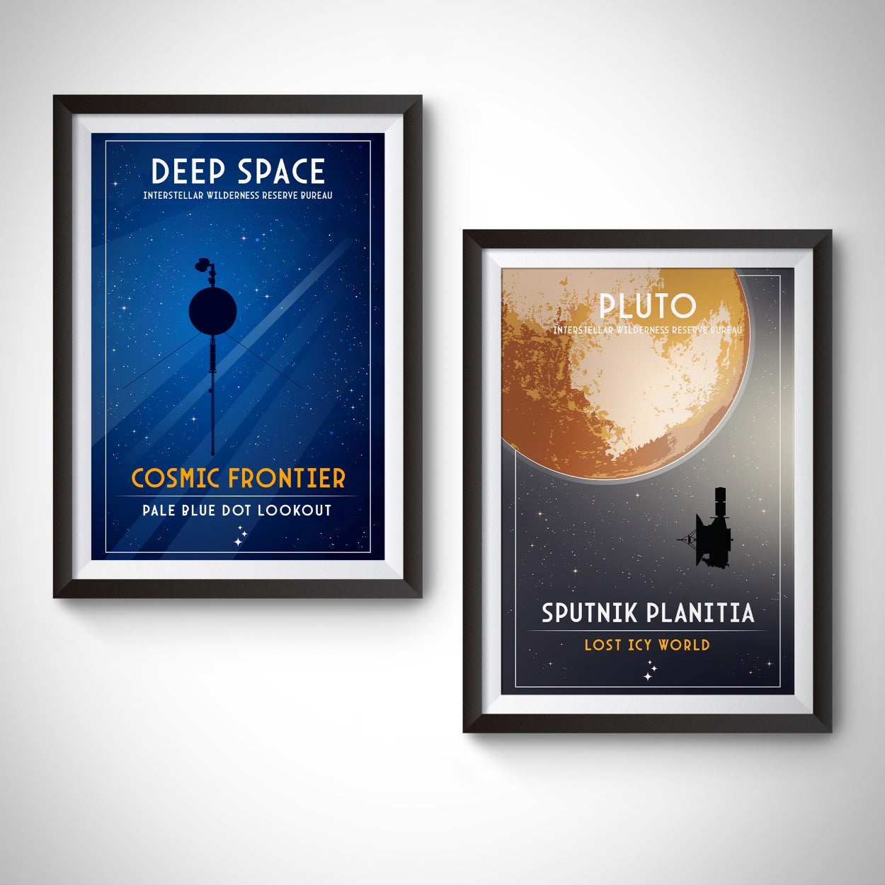 Cosmic Frontier. Pale Blue Dot Lookout (Interstellar Wilderness Reserve Bureau Series) Poster