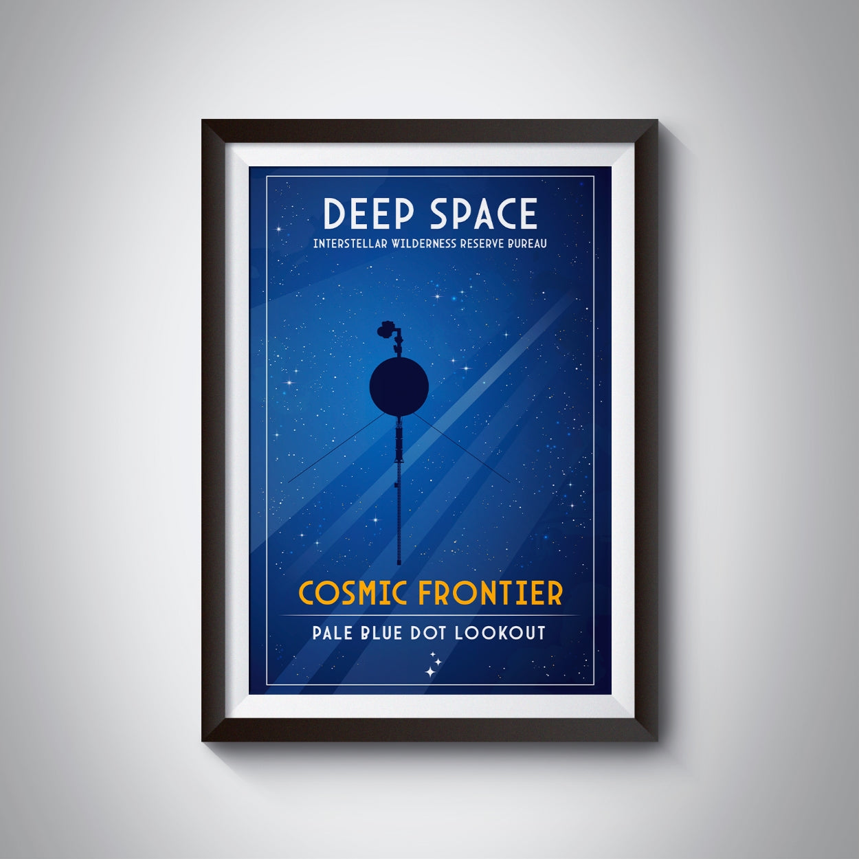 Cosmic Frontier. Pale Blue Dot Lookout (Interstellar Wilderness Reserve Bureau Series) Poster