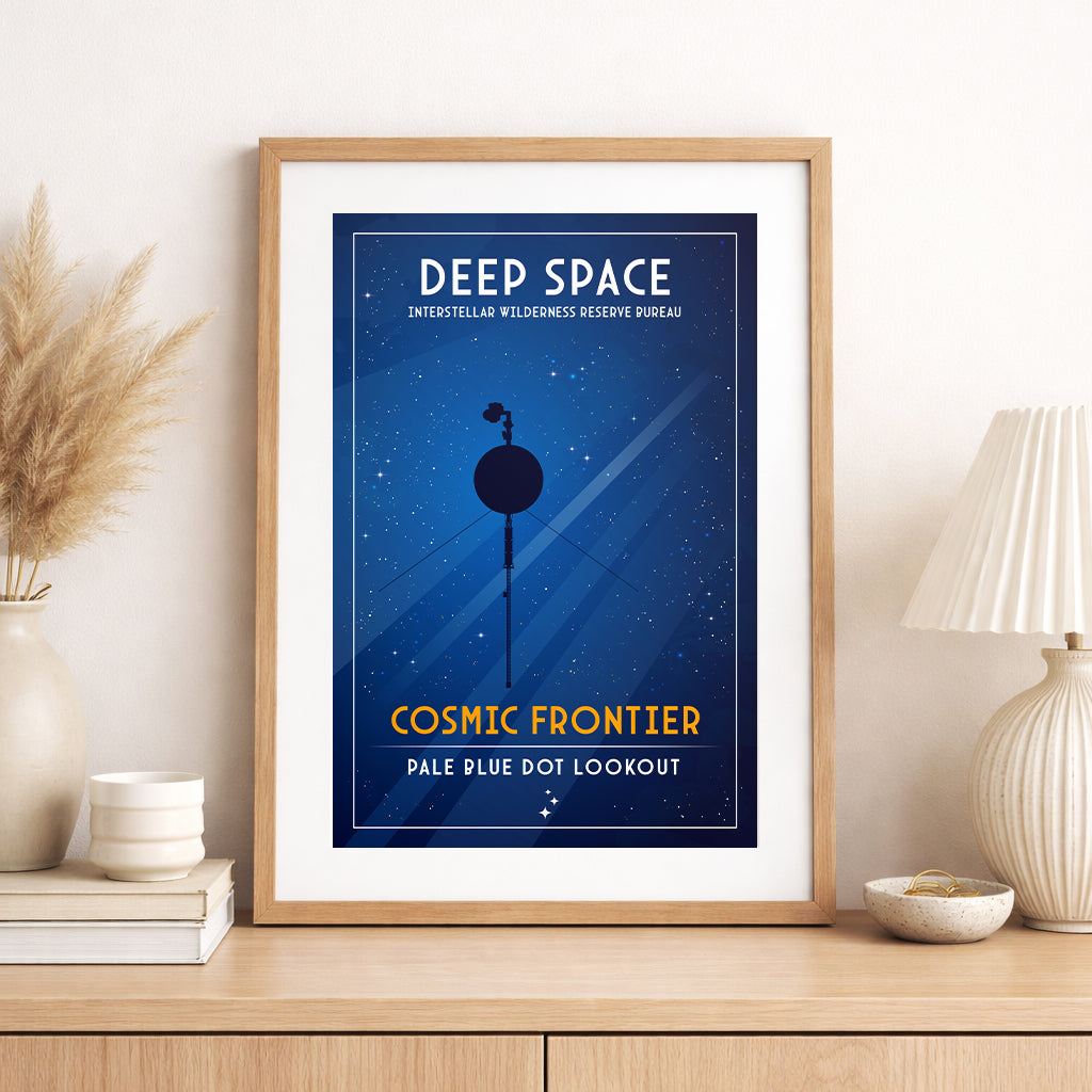 Cosmic Frontier. Pale Blue Dot Lookout (Interstellar Wilderness Reserve Bureau Series) Poster
