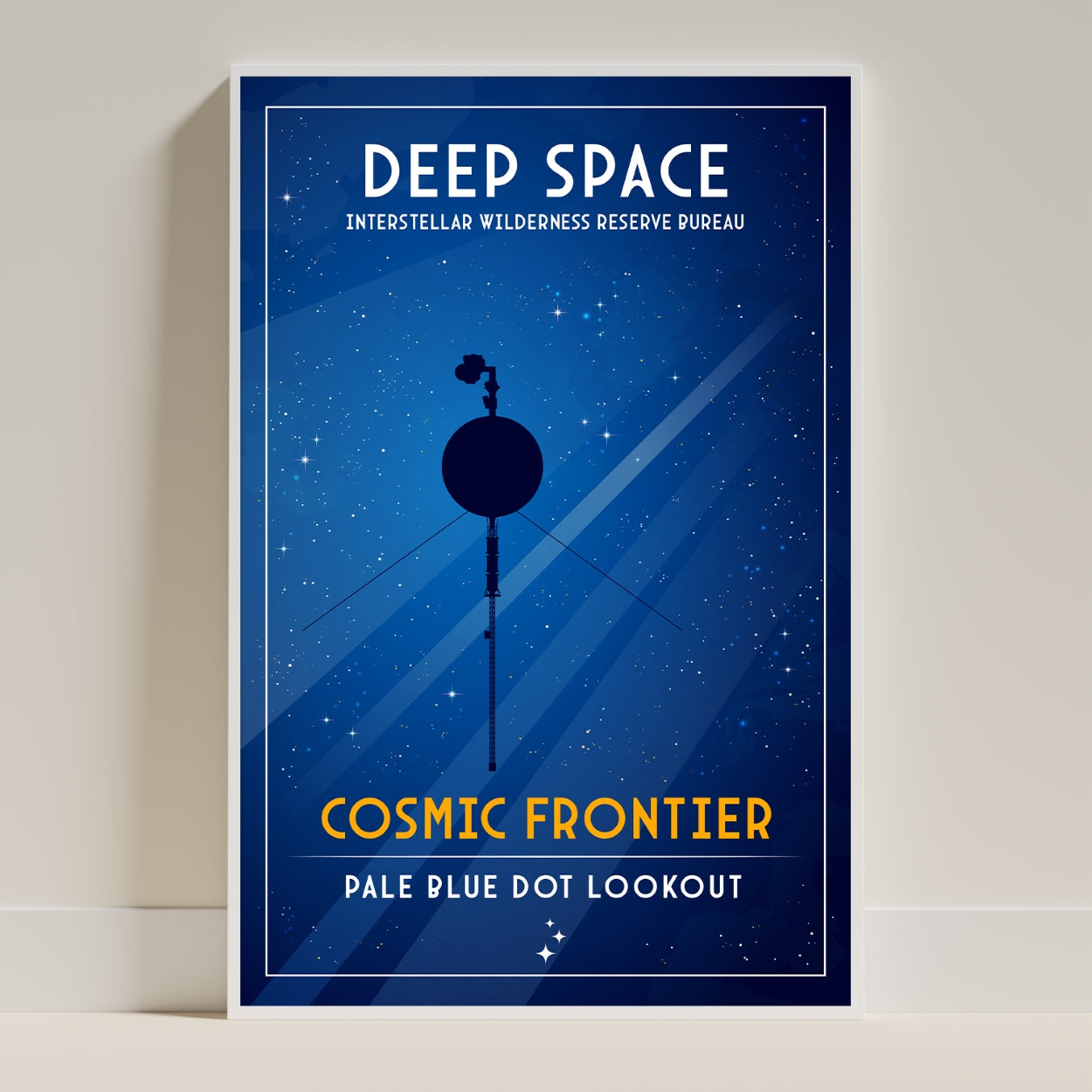 Cosmic Frontier. Pale Blue Dot Lookout (Interstellar Wilderness Reserve Bureau Series) Poster