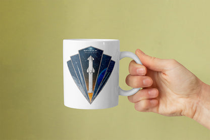 Starship Rocket Badge - Mug