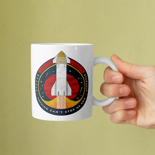 SpaceX-Starship: Nothing Can't Stop Us Now. Mug