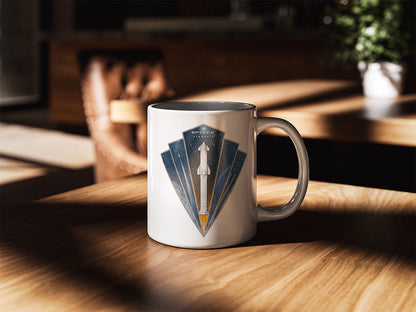 Starship Rocket Badge - Mug