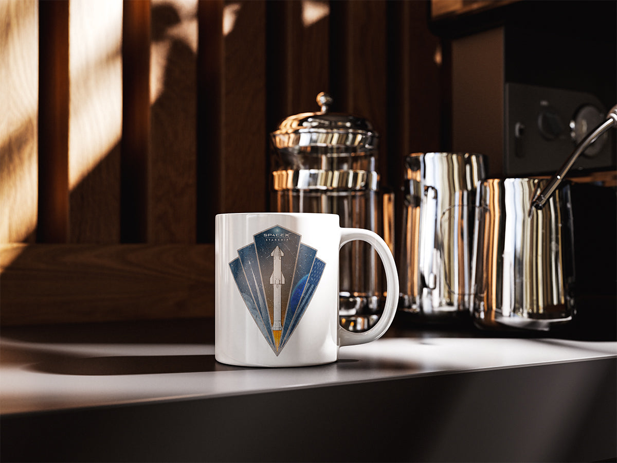 Starship Rocket Badge - Mug