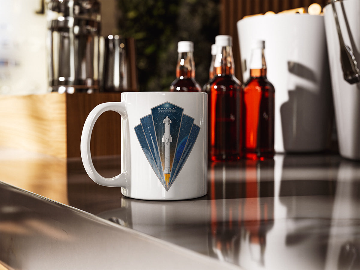 Starship Rocket Badge - Mug