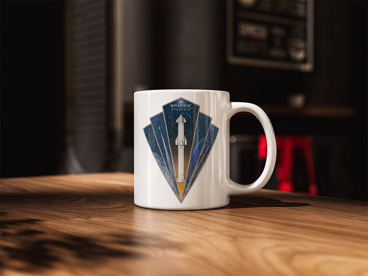 Starship Rocket Badge - Mug